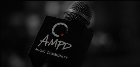 An AMPD microphone at an intimate music experience